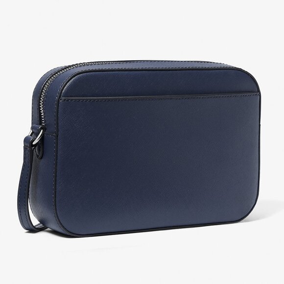 Michael Kors Jet Set Large Saffiano Leather Crossbody Bag color: Navy - Picture 2 of 4